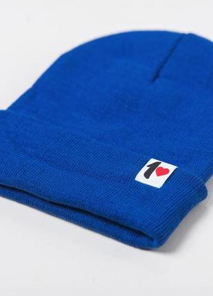 Шапка beanie blue