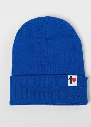 Шапка beanie blue3 фото