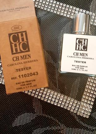 Новинка! тестер супер качество! статусный парфюм carolina herrera ch men 60ml абсолютно новый1 фото