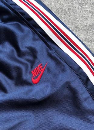 Винтажные спортивные штаны nike vintage basketball beige pants navy3 фото