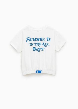Стильна футболка на дівчинку 122 см zara