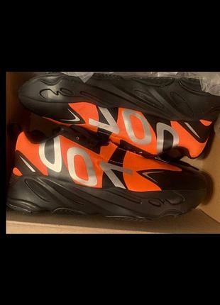 Кроссовки adidas yeezy boost 700 black orange адидас изизы 700 зе