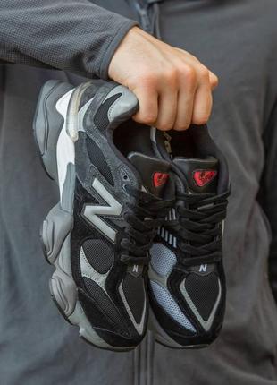 Мужские кроссовки new balance 9060 black white 40-41-42-43