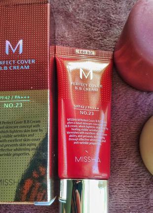 Вв- крем от missha (perfect cover bb cream spf42 no.23)1 фото