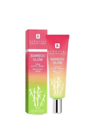 Увлажняющий крем-сияние бамбук erborian bamboo glow dewy effect cream 30 мл