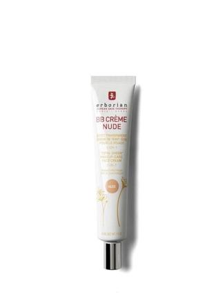 Бб-крем с тонирующим эффектом 5 в 1 erborian bb cream nude total sheer makeup-care face cream 5 in 1 40 мл1 фото