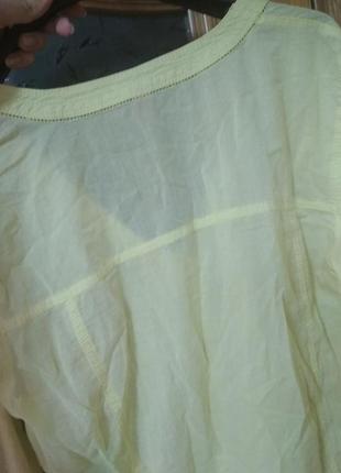 Яркая тоненькая блуза туника от esprit, p. l2 фото