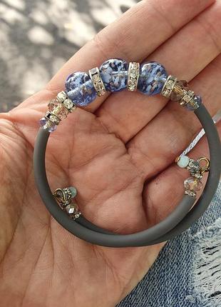 Шикарный браслет муранское стекло.