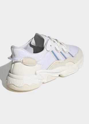 Кроссовки adidas ozweego cloud white / light blue / off white6 фото