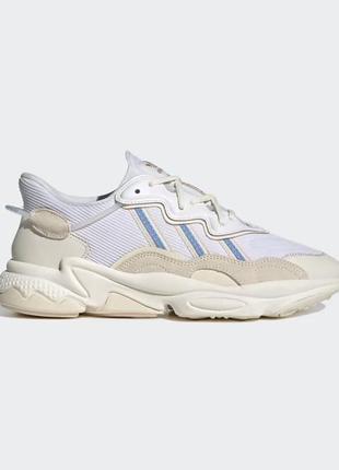 Кроссовки adidas ozweego cloud white / light blue / off white1 фото