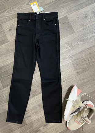 Новые джинсы скинни черные2 фото