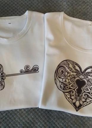 Парные футболки для влюбленных, размер s и m, новые