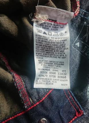 Брендовые фирменные джинсы levi's 506,оригинал, новые, размер 33-34/32.10 фото