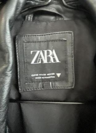 Кожаная куртка zara m размер2 фото