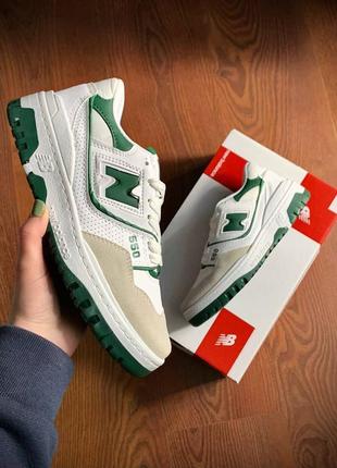 New balance 550 white s green