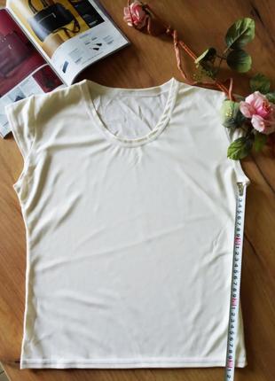 Распродажа девичья футболка майка молочного цвета,isклад полиэстер, небольшой размер2 фото