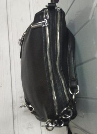 Женская сумка через плече гладкая экокожа2 фото