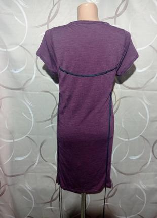 Платье футболка, тонкая, нежная шерсть, меланж с оригинальной шнуровкой на спинке.6 фото