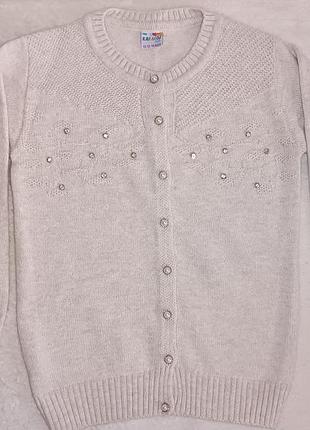 В идеальном состоянии! хорошенький свитерик на пуговицах для девочки 12-13 г.