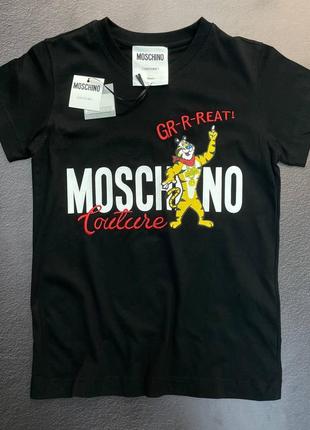 Брендовые женские футболки/шикарные футболки moschino на лето