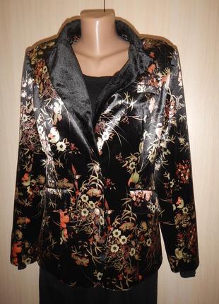 Шикарный бархатный пиджак жакет joe browns р.384 фото