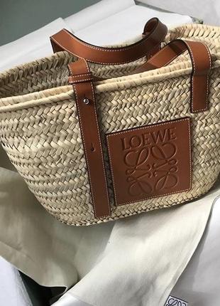 Соломяна сумка loewe