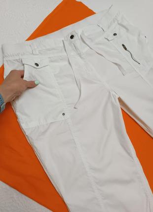 Белоснежные коттоновые брюки msmode 52/1 фото