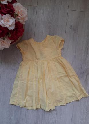 Mothercare плаття сукня жовта жовте жовтий колір одяг для немовлят