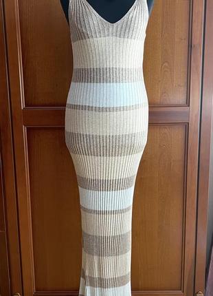 Красивое силуэтное вискозное платье zara р. s-m