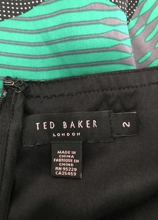 100% шёлк! красивый сарафан от дорогого бренда ted baker, размер 2, укр 42 - 444 фото