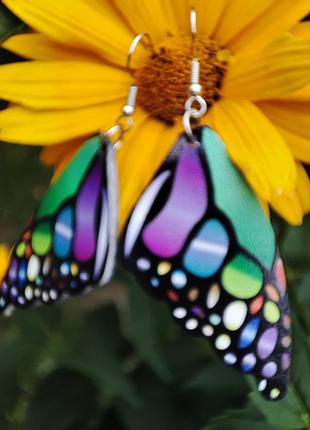 Яскрав чережки метелики з екошкіри2 фото