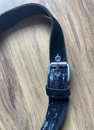 Чёрная замшевая сумочка с серебристыми штрихами mexx6 фото