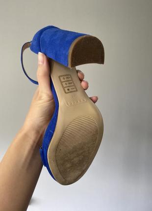 Туфли босоножки устойчивый каблук цвет электрик mohito4 фото