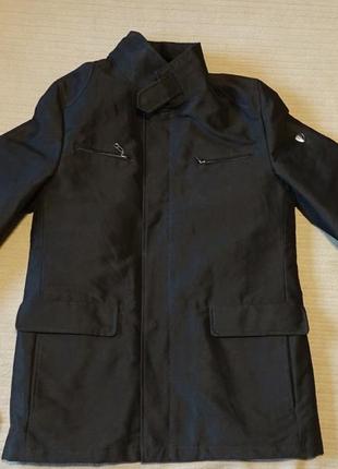 Прямая утепленная темно-коричневая фирменная куртка frislid норвегия l.