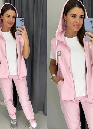 Трендовый костюм тройка супер качество