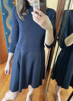 Платье casual темно-синее с карманами, cos4 фото