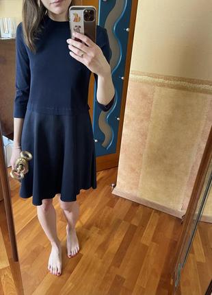 Платье casual темно-синее с карманами, cos3 фото