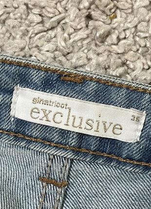 Короткие джинсовые шорты в блестках No2235 фото