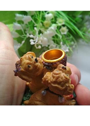 Статуетка підсвічник милі собачки на травиці