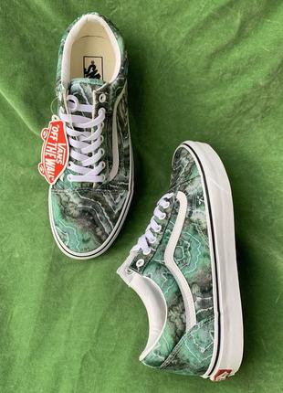 Кеди vans old skool tie-dye green3 фото