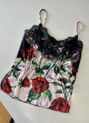 Шикарная велюровая маечка с ажурным верхом