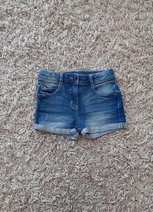 Джинсові шорти george 110-116 розміру.
