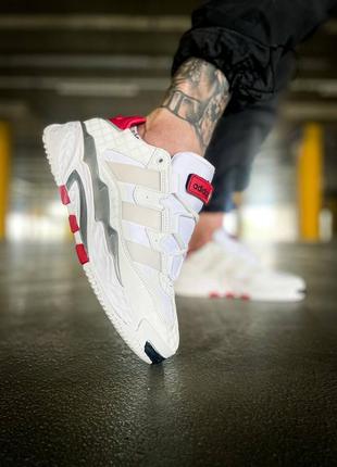 Adidas niteball cloud ●white red core●7 фото