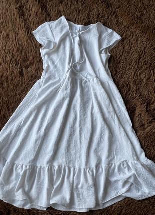 Біле літнє легке плаття, шифонова сукня,літній сарафан, літня сукня1 фото