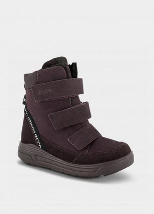 Детские кожаные ботинки ecco urban snowboarder 31-35 р, сапоги экко для девочки