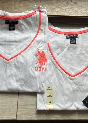 Оригінальна бавовняна футболка жіноча від u.s. polo assn