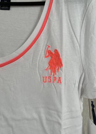 Оригинальная хлопковая футболка женская от u.s. polo assn5 фото