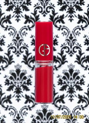 Жидкая матовая помада для губ giorgio armani lip maestro 400 the red intense velvet color 1.5 мл