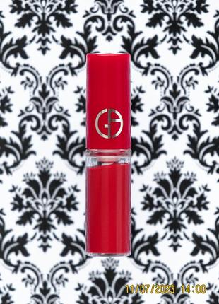 Жидкая матовая помада для губ giorgio armani lip maestro 400 the red intense velvet color 1.5 мл