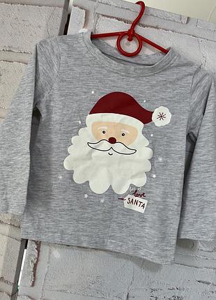 Новогодний реглан primark 18/24 мес